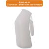 McKesson Male Urinal with Cover, Graduated Markings, Single Patient Use, 32 fl oz / 946 mL, 6 Count((6 ct))