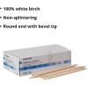 McKesson Manicure Stick, Non-Splintering, 100% White Birch Wood, 4.5 in, 144 Count