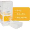 McKesson Non-Woven Sponges, Non-Sterile, 4-Ply, High Absorbency, Polyester/Rayon, 4 in x 4 in, 200 per Pack, 10 Packs, 2000 Total