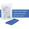 McKesson O.R. Towels, Disposable – Cotton, Plain Weave, Pre-Washed, Single-Use, Sterile – Blue, 17 in x 27 in, 1 Count