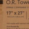 McKesson Operating Room Towels, Sterile, Disposable, Pre-Washed, Blue, 17 in x 27 in, 6 Towels, 12 Packs, 72 Total