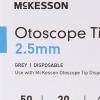 McKesson Otoscope Tips, Ear Speculum, Disposable, 2.5 mm, Gray, 10 Packs, 10000 Total(Child)