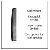 McKesson Plastic Hair Comb, Single Patient Use, Black, 7 in, 36 Count