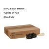 McKesson Plastic Hairbrush, Hair Brush, Single Patient Use, Ivory Handle, Black Bristles, 7.6 in, 288 Count