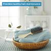 McKesson Plastic Hairbrush, Hair Brush, Single Patient Use, Ivory Handle, Black Bristles, 7.6 in, 288 Count