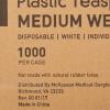 McKesson Plastic Teaspoons, Disposable – General Purpose, Polypropylene, Medium-Weight, Non-Sterile – White, 5 1/2 inches, 1000 Count