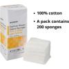 McKesson Premium Woven Gauze Sponges, 12-Ply Non-Sterile, USP Type VII, 100% Cotton, 4 in x 4 in, 200 per Pack, 10 Packs, 2000 Total