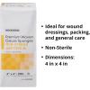 McKesson Premium Woven Gauze Sponges, 12-Ply Non-Sterile, USP Type VII, 100% Cotton, 4 in x 4 in, 200 per Pack, 10 Packs, 2000 Total