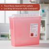McKesson Prevent Biohazard Sharps Container, Plastic, Red, 1.25 gal