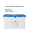 McKesson Prevent Pharmaceutical Sharps Container, Premium – PG-II, Non-Hazardous, Plastic, Vertical Entry, Rotating Lid – 18 gal, 13 in x 17 3/10 in x 24 3/5 in, 1 Count