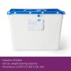 McKesson Prevent Pharmaceutical Sharps Container, Premium – PG-II, Non-Hazardous, Plastic, Vertical Entry, Rotating Lid – 8 gal, 13 in x 17 3/10 in x 13 1/2 in, 9 Count