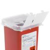 McKesson Prevent Sharps Container for Home Use, 1 Quart – for Biohazard Infectious Waste, Needle and Syringe Disposal – Translucent, Touchless Lid – Red, 3 Count(5)