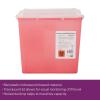McKesson Prevent Sharps Container for Home Use, 2 Gallon – for Biohazard Infectious Waste, Needle and Syringe Disposal – Translucent, Touchless Lid – Red, 1 Count