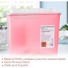 McKesson Prevent Sharps Container for Home Use, 5 Quart – for Biohazard Infectious Waste, Needle and Syringe Disposal – Translucent, Touchless Lid – Red, 1 Count