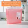 McKesson Prevent Sharps Container for Home Use, 5 Quart – for Biohazard Infectious Waste, Needle and Syringe Disposal – Translucent, Touchless Lid – Red, 20 Count