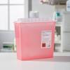 McKesson Prevent Sharps Container for Home Use, 5 Quart – for Biohazard Infectious Waste, Needle and Syringe Disposal – Translucent, Touchless Lid – Red, 20 Count