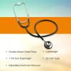 McKesson Stethoscope, Lightweight, Double-Sided Chestpiece, Adjustable Binaurals, Black, 22 in, 1 Count