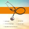 McKesson Stethoscope, Lightweight, Double-Sided Chestpiece, Adjustable Binaurals, Teal Blue, 22 in, 1 Count