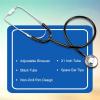 McKesson Stethoscope, Lightweight, Single Head, Diaphragm Only, Adjustable Binaurals, Black, 21 in, 1 Count