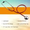 McKesson Stethoscope, Lightweight, Single Head, Diaphragm Only, Adjustable Binaurals, Red, 21 in, 1 Count