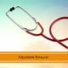 McKesson Stethoscope, Lightweight, Single Head, Diaphragm Only, Adjustable Binaurals, Red, 21 in, 1 Count