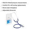 McKesson Stethoscope, Lightweight, Single Head, Diaphragm Only, Adjustable Binaurals, Royal Blue, 21 in, 1 Count