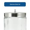 McKesson Sundry Glass Jar, Stainless Steel Lid, Unlabeled, 4 1/4 in x 7 in, 1 Count