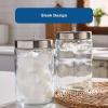 McKesson Sundry Glass Jar, Stainless Steel Lid, Unlabeled, 4 1/4 in x 7 in, 6 Count