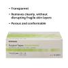 McKesson Surgical Tape, Non-Sterile, Transparent Plastic/Silicone, 1 in x 5 1/2 yd, 12 Rolls, 1 Pack