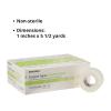 McKesson Surgical Tape, Non-Sterile, Transparent Plastic/Silicone, 1 in x 5 1/2 yd, 12 Rolls, 1 Pack