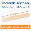 McKesson Tongue Depressors [5000 Count] Junior Size, Non-Sterile, Wood, Unflavored, Splinter-Free, 5.5 in – Use for Medical, Arts, Crafts, Spa – 500 Count, Pack of 10