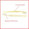 McKesson Toothbrush, Ivory, Medium Bristles, Curved, Individually Wrapped, 144 Count, 1 Pack