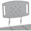 McKesson Transfer Bath Bench with Reversible Back – Aluminum Frame, Suction Cup Legs – Gray, 500 lbs Capacity, 26 1/2 in Seat Width, 18 in to 23 in Height, 1 Count