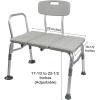McKesson Transfer Bench, Shower Chair, Adjustable Height, Aluminum, 400 lbs Weight Capacity, 2 Count