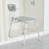 McKesson Transfer Bench, Shower Chair, Adjustable Height, Aluminum, 400 lbs Weight Capacity, 2 Count
