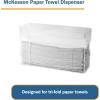McKesson Tri-Fold Paper Towel Dispenser – Wall Mounted, Plastic, Clear – Size Small, 10.5 in x 4 in x 6.5 in, 1 Count