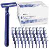 McKesson Disposable Razors [50 Count] – Twin Blade Bulk Shaving Razors for Men & Women, Stainless Steel, Blue, Single-Use for Medical Clinics, Tattoo, Travel, Camping & Salon Care(1 Count (Pack of 50))