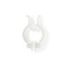 McKesson Nose Clips – Disposable, Plastic and Rubber, White, for Spirometry Testing – Comfortable Fit for All Sizes, 200 Count, 1 Pack