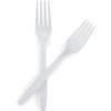 McKesson, Plastic Forks, Heavy Weight, Single Use, White, 1000 Count