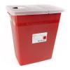 McKesson Prevent Sharps Container, Biohazard, Locking Lid, Red, 8 gal, 13 3/4 in x 13 3/4 in x 14 in