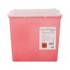 McKesson Prevent Sharps Container for Home Use, 2 Gallon – for Biohazard Infectious Waste, Needle and Syringe Disposal – Translucent, Touchless Lid – Red, 20 Count