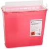 McKesson Prevent Sharps Container for Home Use, 5 Quart – for Biohazard Infectious Waste, Needle and Syringe Disposal – Translucent, Touchless Lid – Red, 20 Count