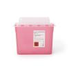 McKesson Prevent Sharps Container for Home Use, 5.4 Quart – for Biohazard Infectious Waste, Needle and Syringe Disposal – Translucent, Touchless Lid – Red, 20 Count