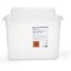 McKesson Prevent Sharps Container for Home Use, 5.4 Quart – for Biohazard Infectious Waste, Needle and Syringe Disposal – Translucent, Touchless Lid – White, 1 Count