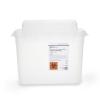 McKesson Prevent Sharps Container for Home Use, 5.4 Quart – for Biohazard Infectious Waste, Needle and Syringe Disposal – Translucent, Touchless Lid – White, 20 Count
