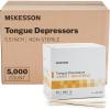 McKesson Tongue Depressors [5000 Count] Junior Size, Non-Sterile, Wood, Unflavored, Splinter-Free, 5.5 in – Use for Medical, Arts, Crafts, Spa – 500 Count, Pack of 10