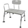 McKesson Transfer Bench, Shower Chair, Adjustable Height, Aluminum, 400 lbs Weight Capacity, 2 Count