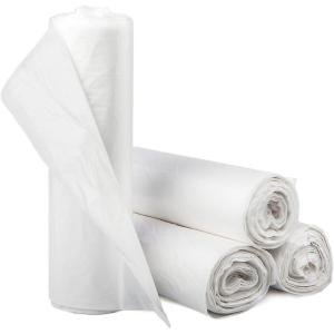Inteplast Trash Can Liners – Extra Heavy Duty – Star-Sealed Bottom, 0.70 mil – Clear, 16 gal Capacity, 24 in x 32 in