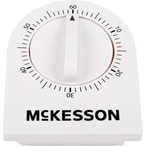 McKesson 60-Minute Wind Up Timer with Single Chime – Visual Timer for Home, Kitchen, Classroom, 1 Count