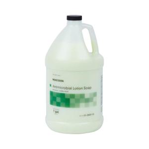 McKesson Antimicrobial Lotion Hand Soap with Aloe, 1 Gallon Refill Bottle [Pack of 4] – Bulk, Herbal Scent, Keeps Hands Clean and Moisturized, Medical-Grade Soap